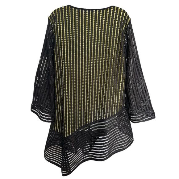 UNBRANDED Three Quarters Sleeve Sit Neck Tunic Blouse Dress oversized Size L. - Picture 4 of 8